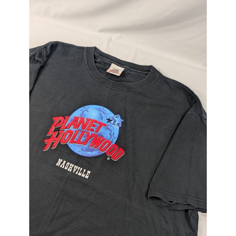 VTG 90s 1991 Planet Hollywood Nashville Souvenir T-Shirt Sz XXL‎